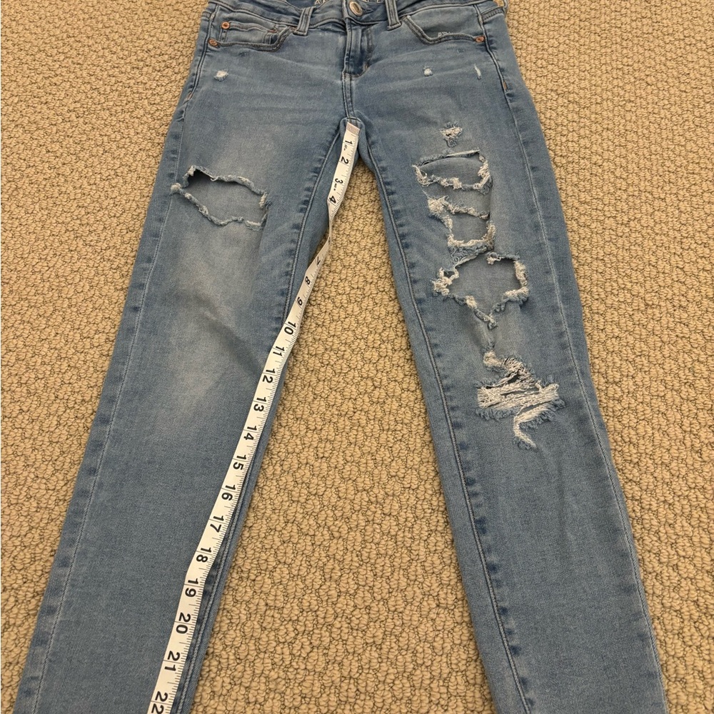 Distressed Blue Women's Jeans